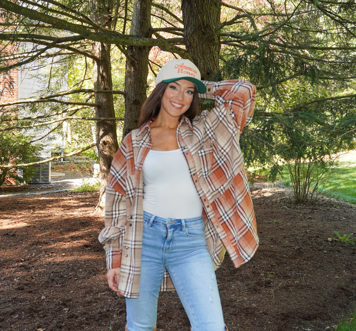 Ember Ombre Plaid Shacket