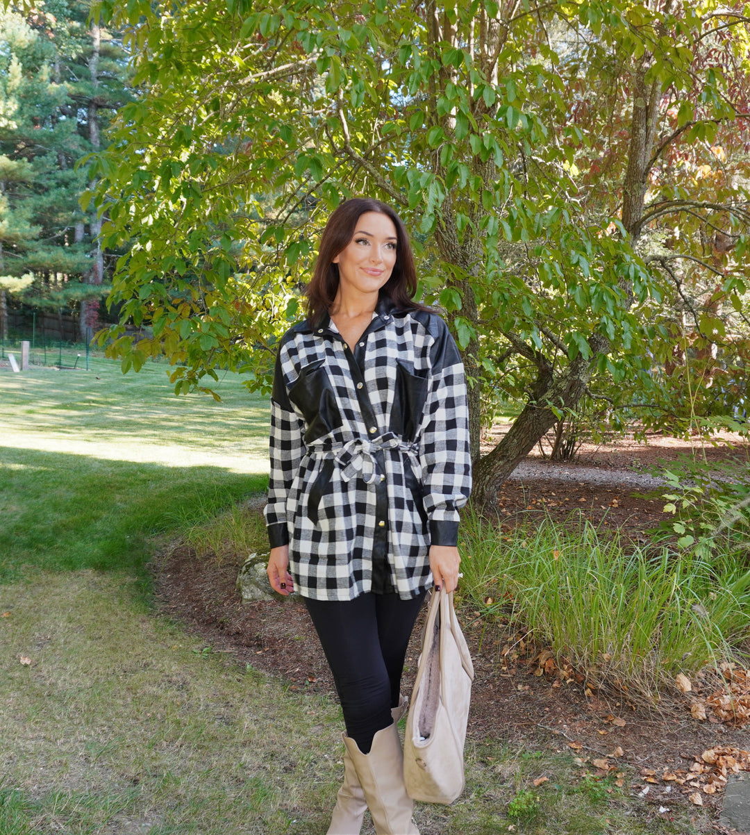 Blair Plaid Shirt Dress