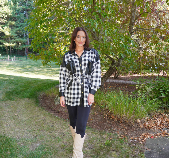 Blair Plaid Shirt Dress